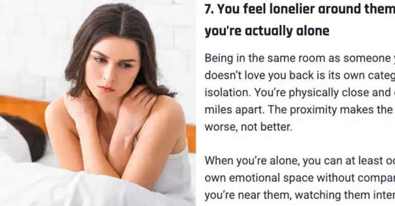 9 Painful Signs You’re In Love With Someone Who Doesn’t Even Think Of You